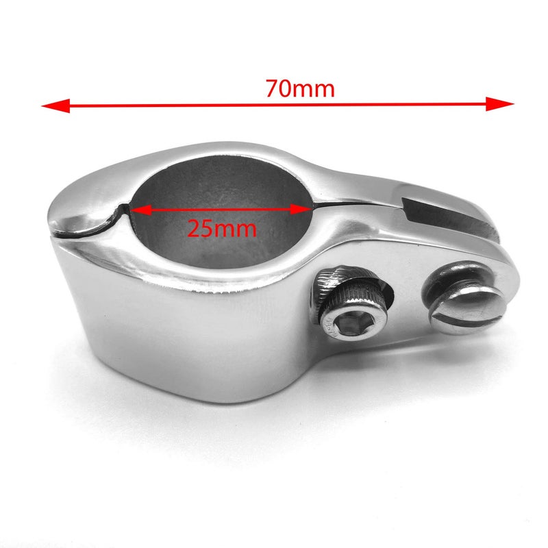 Amadget Bimini Top Hinge Rail Mount, 2 PCS Marine Boat Jaw Slide Stainless Steel 1" Hardware - Image 2